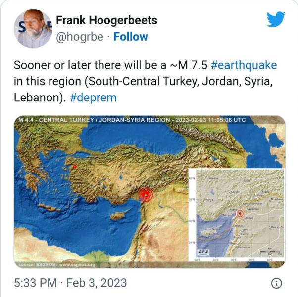 ফ্রাঙ্ক হুজারবিটস-এর তুরস্কের ভূমিকম্পের ভবিষ্যৎবাণী / Turkey Earthquake Prediction by Frank Hoogerbeets