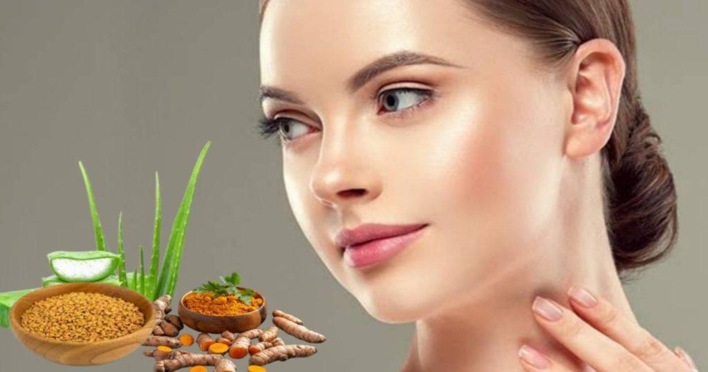 Methi face pack for a glowing skin